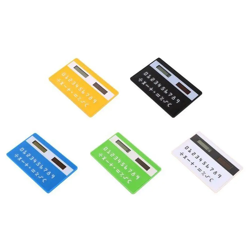 Цифровой Ультратонкий карманный калькулятор с 8 цифрами размер кредитной карты