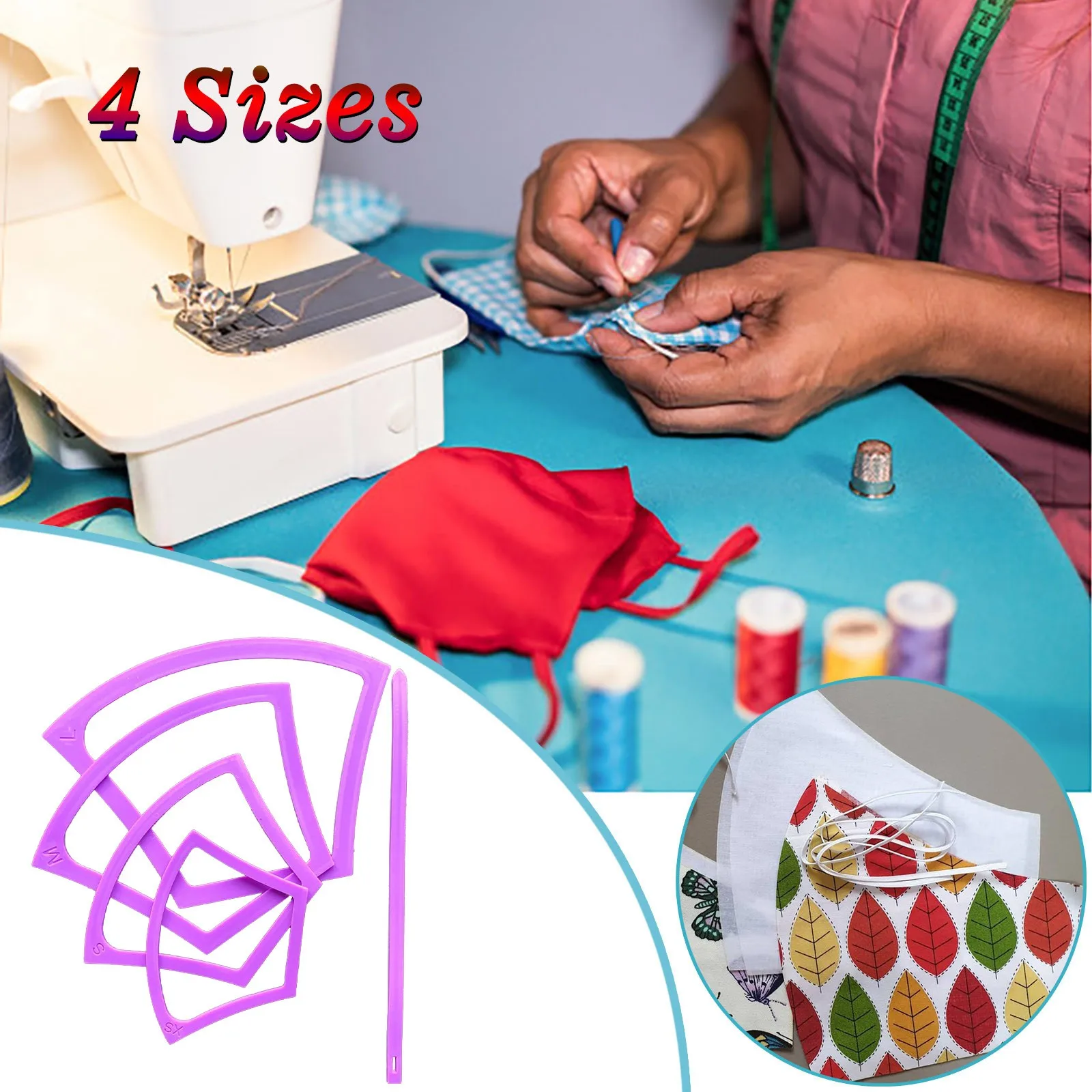 40 #4 шт. многоразовые шаблоны маски для лица самодельных масок с эластичным