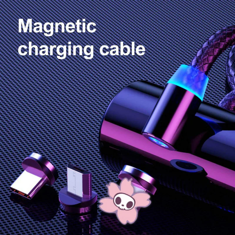 1 м Магнитный кабель Micro USB Type C для быстрой зарядки Type-C магнитное зарядное