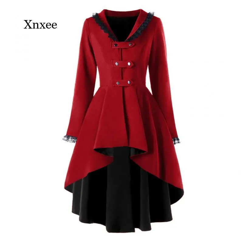 Женский винтажный плащ с поясом черная приталенная ветровка средней длины в