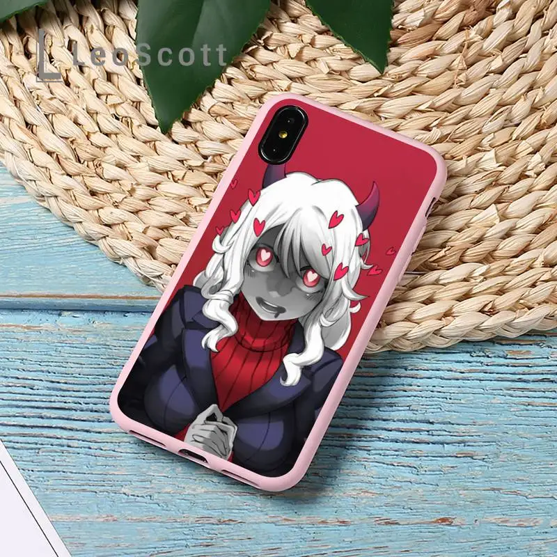 

Cute cartoon helltaker Phone Case Candy Color Phone Case for iPhone 11 pro XS MAX 8 7 6 6S Plus X 5S SE 2020 XR