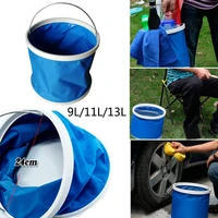 thickening portable folding waterproof bucket outdoor camping fishing car storage container wash mop bucket cleaning tools