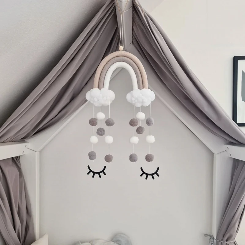 

Hand-woven Rainbow Hanging Decoration For Children Room Seven-strand Rainbow Hanging Decoration