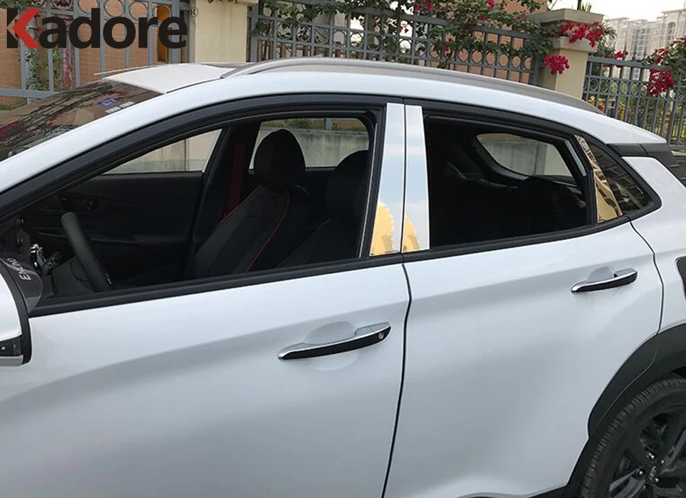 Для hyundai Kona Encino Kauai SUV 2017 2020 Автомобильная рама для дверного окна центральные