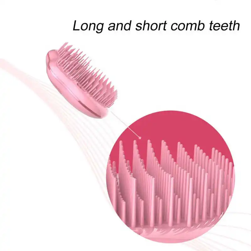 

Portable Comb Cat Paw Shape Hair Brush Comb Cute Plastic for Girls Women