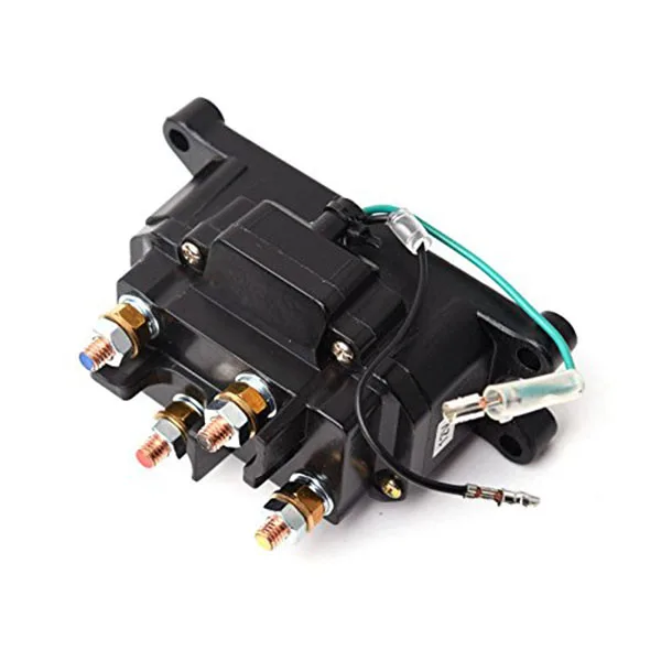 12V Solenoid Relay Contactor &amp Winch Rocker Thumb Switch Combo For Atv Utv |