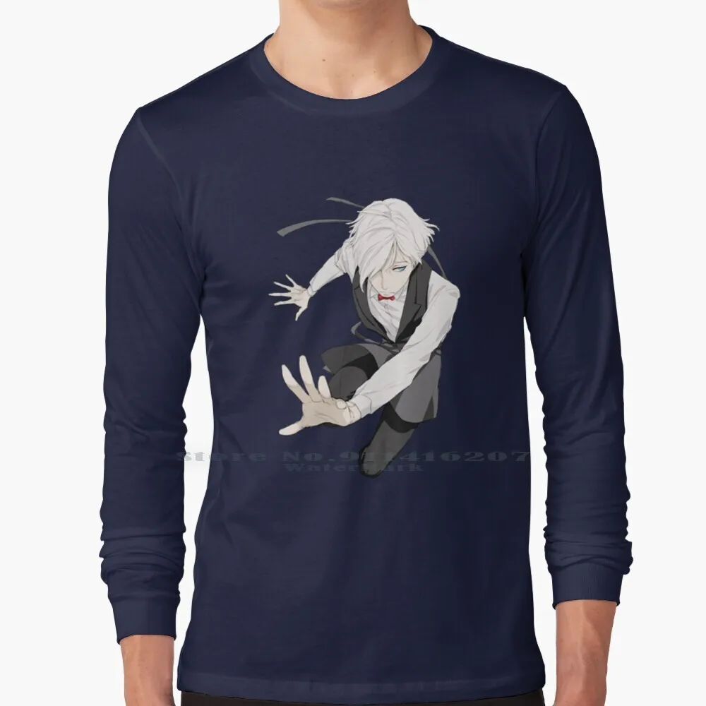 

Decim Long Sleeve T Shirt Death Parade Decim Bartender Puppeteer Anime Nipuni