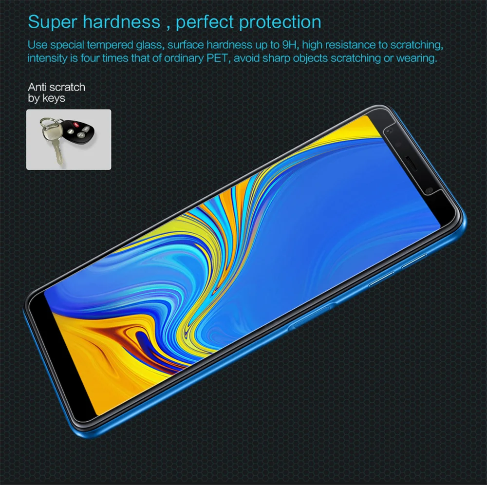 

For Samsung Galaxy A7 2018 NILLKIN Amazing H Nanometer Anti-Explosion Tempered Glass Screen Protector