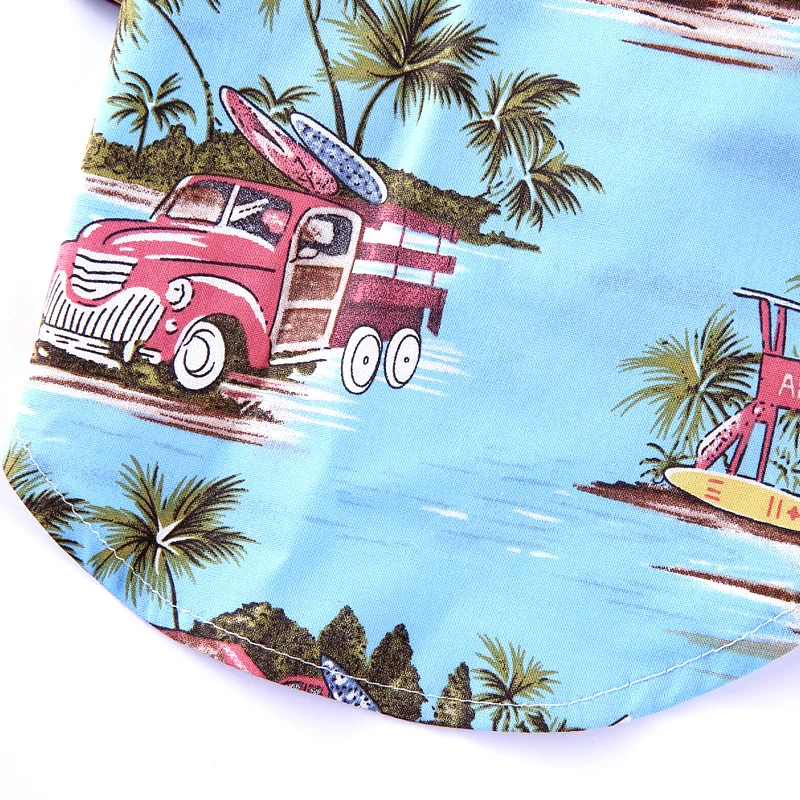 Пляжная одежда в гавайском стиле для домашних животных Размеры S-xl футболка