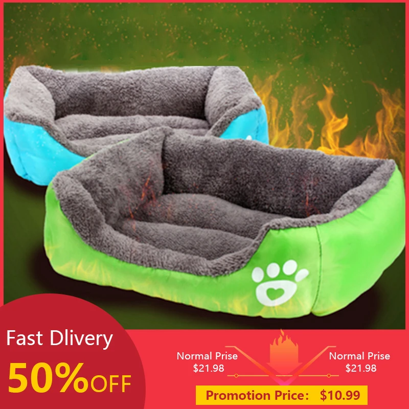 S 3XL кровать для собаки кровати Водонепроницаемый дно из мягкого флиса гнездо