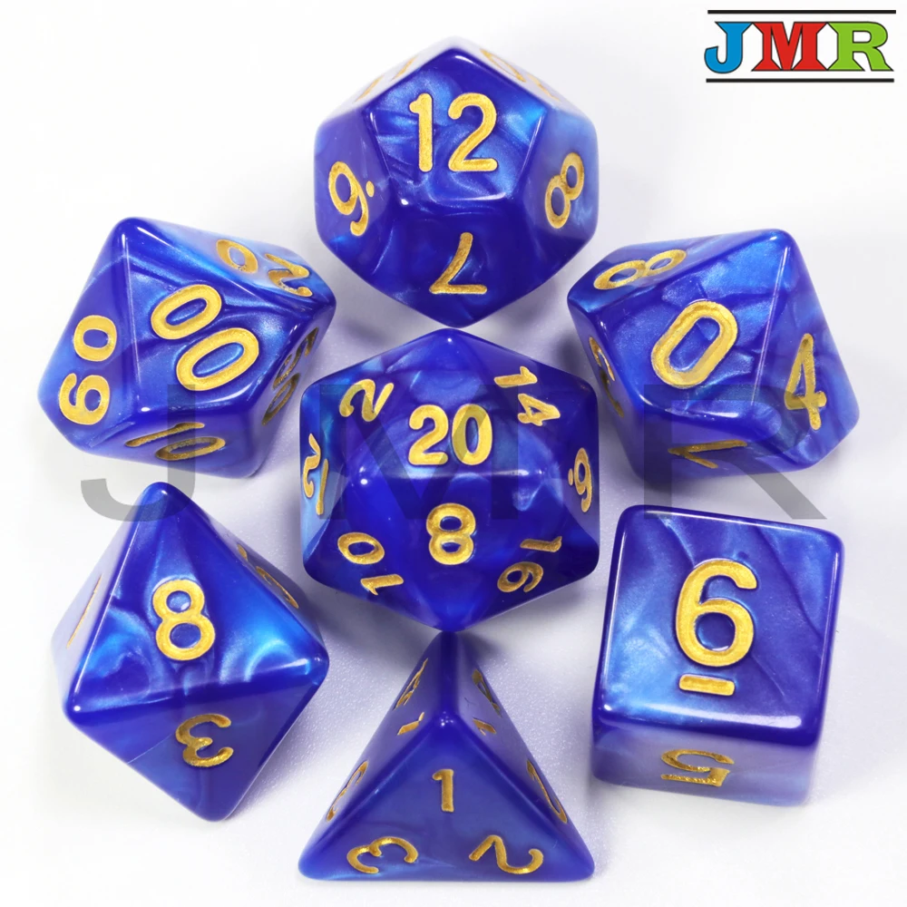 Dados De Rpg 7 шт./компл. многогранные RPG игры мраморный эффект кости D4-D20 мульти стороны кости Поп для подземелья и Драконов