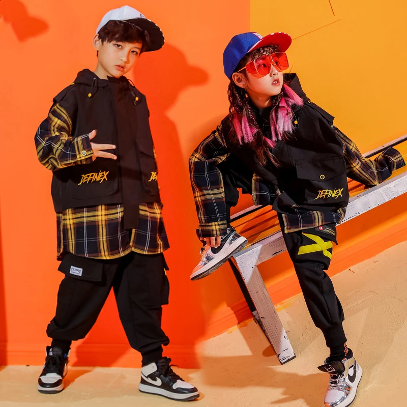 Новые детские костюмы для джазовых танцев одежда уличных девочек свитшот в стиле