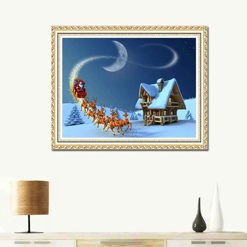 Творческий DIY Рождество 5D алмазная живопись Домашний декоративный набор вышивки