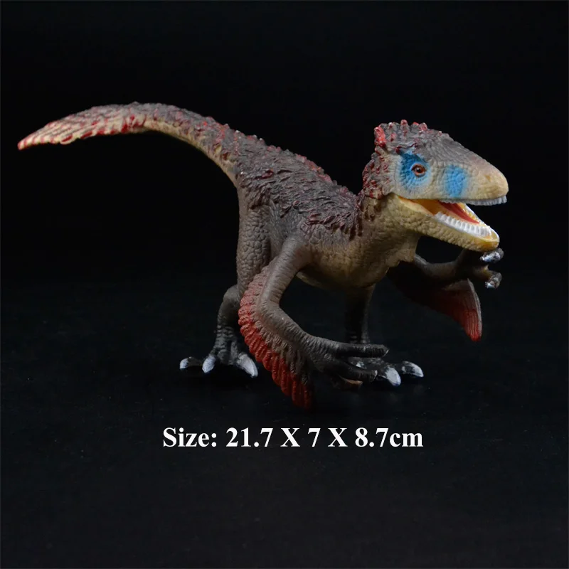 Оригинальные Динозавры юрского периода Indominus rex Spinosaurus raptor модель трицератопса коллекционные вещи Детские обучающие игрушки для детей подарок - Цвет: Utahraptor