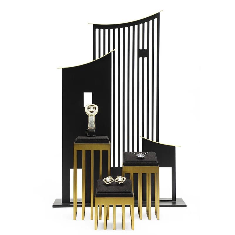 Роскошная Подставка для ювелирных изделий DIGU набор металлических черных