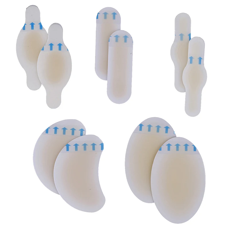 2 шт. мягкие Гидроколлоидные подушечки для ухода за каблуком гелевые наклейки ног