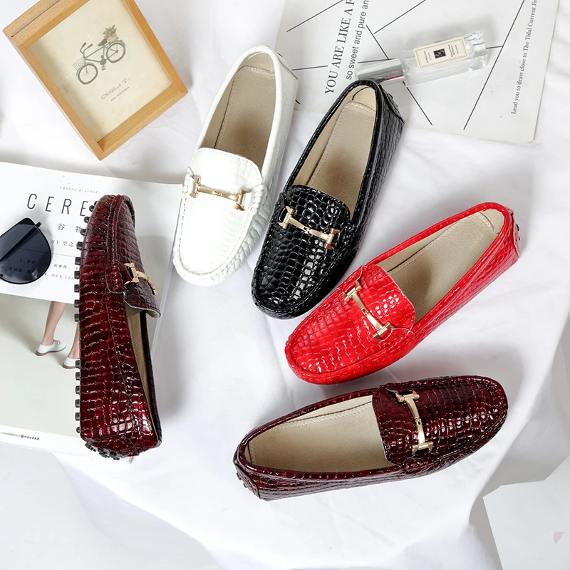 100% из натуральной кожи Женская обувь Сезон весна осень Модные женские кожаные