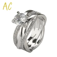 noble engagement wedding rings for women inlaid shiny white zircon luxury jewelry 2022 trend fine anniversary gift womens ring