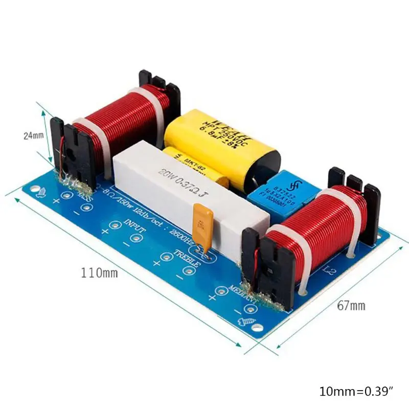 Новинка 2021 WEAH 338 3 Way 120W разделитель звуковой частоты динамика фильтр кроссовера