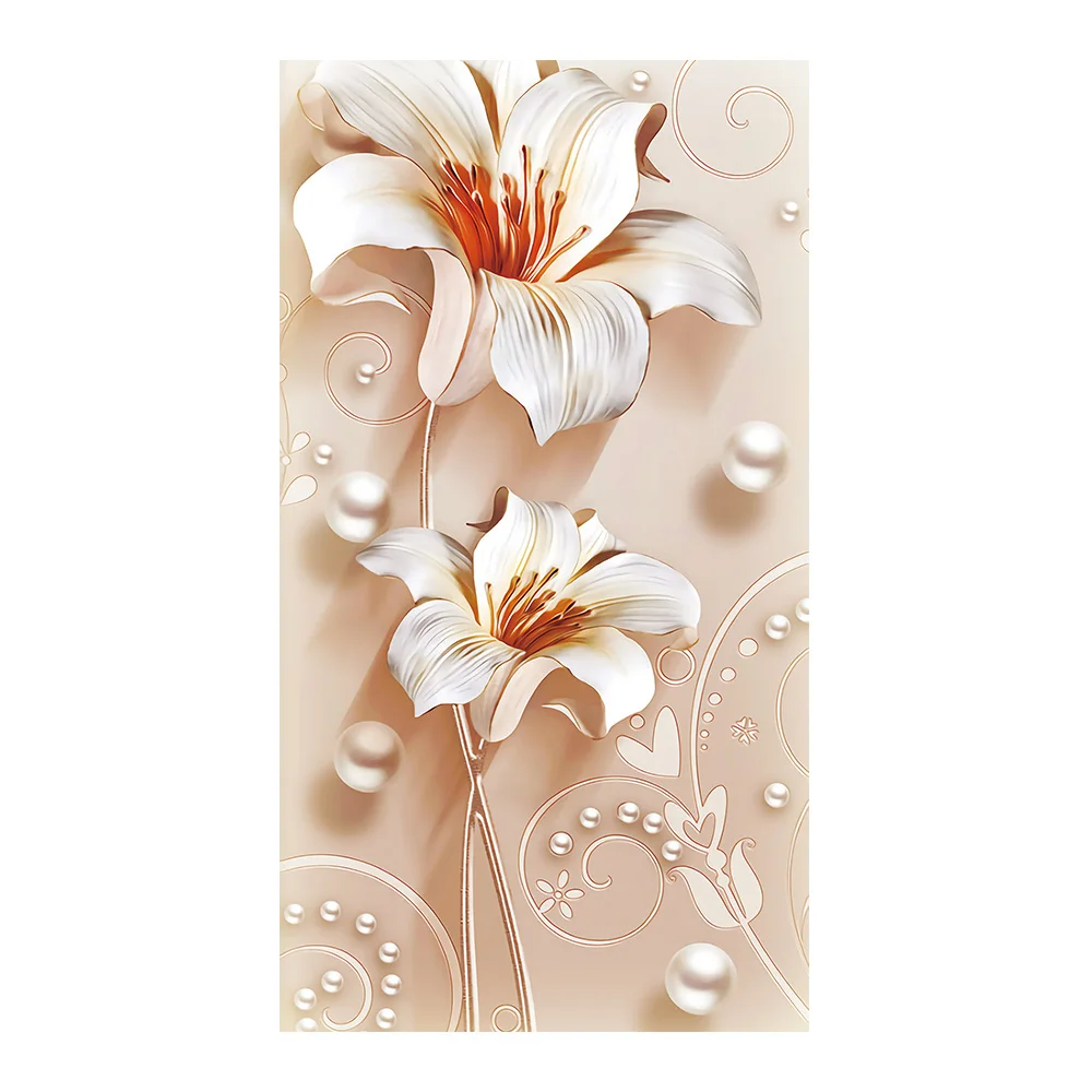 Алмазная картина с цветочным мотивом Vestibule Цветочная круглая мозаика для