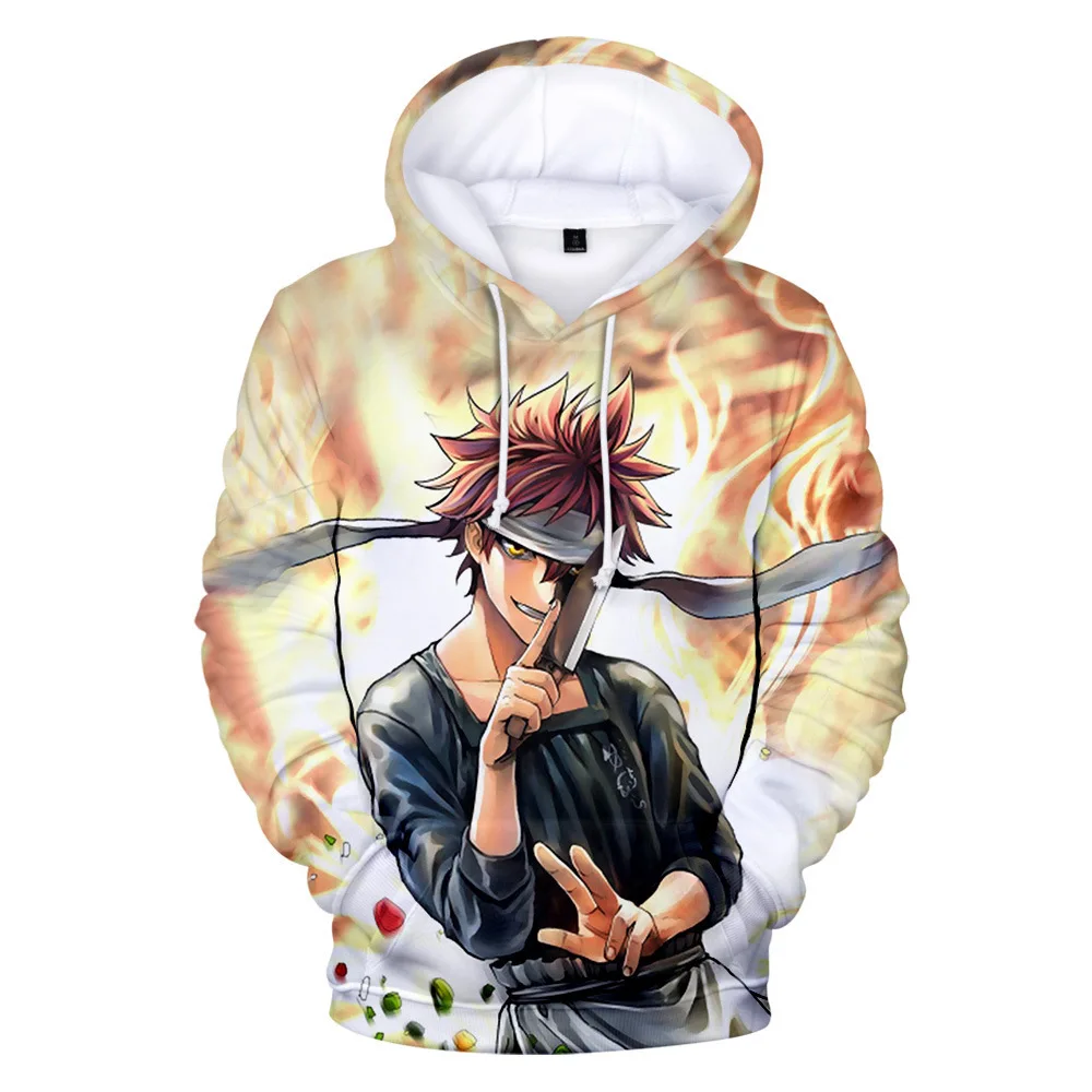 

2020 New 3D Print Shokugeki no Soma Comic Character Clothes Hoodies Men Women Sweatshirts Autumn Hoodie pullover