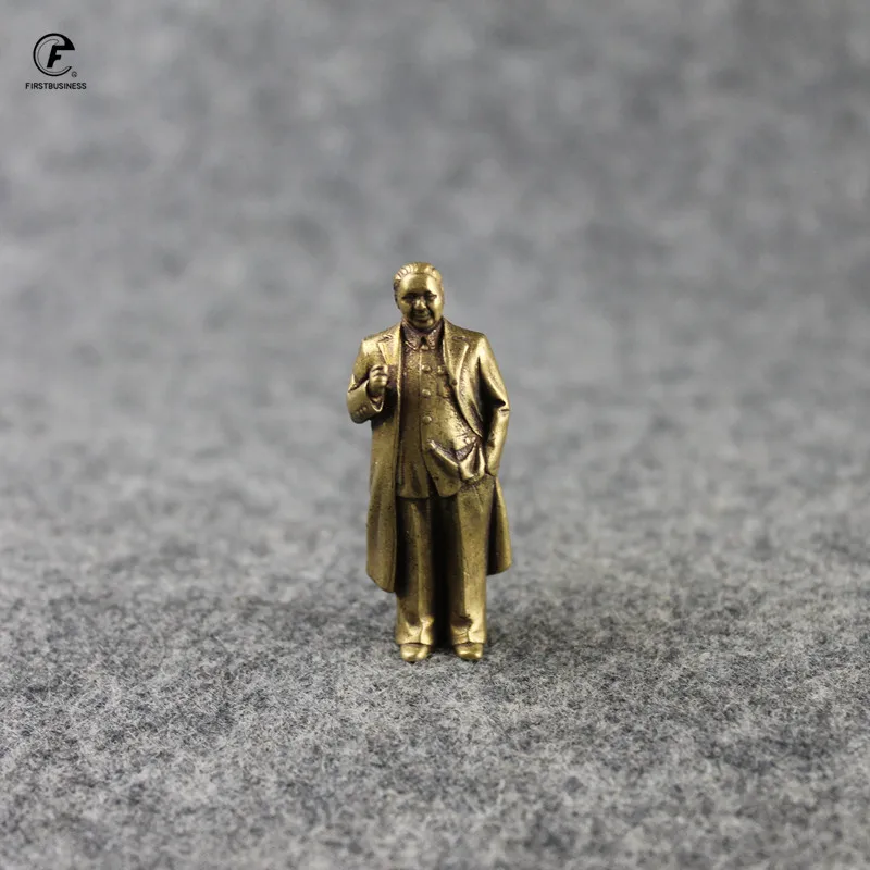 Статуэтка Председатель Денг сяпина из чистой меди в стиле ретро украшение для