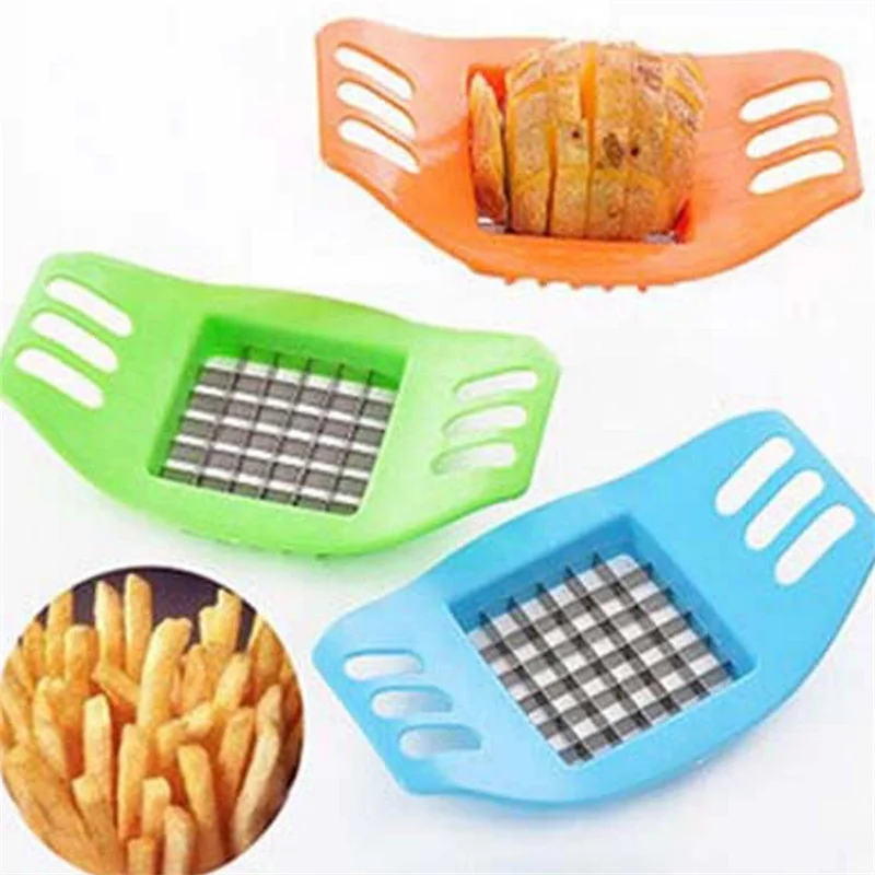 Multifunctional 1Pcs French Fry Potato Chip Cut Cutter Vegetable Fruit Slicer Chopper Chipper Blade Easy Kitchen Tools | Дом и сад