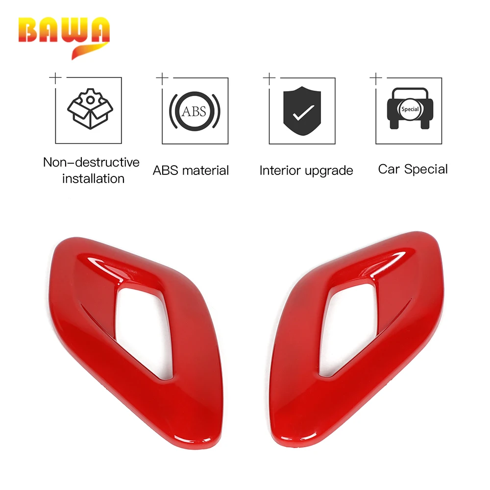 

BAWA Interior Mouldings for Challenger Auto Door Handle Decorative Cover Accessories for Dodge Challenger 2011+ Car Styling
