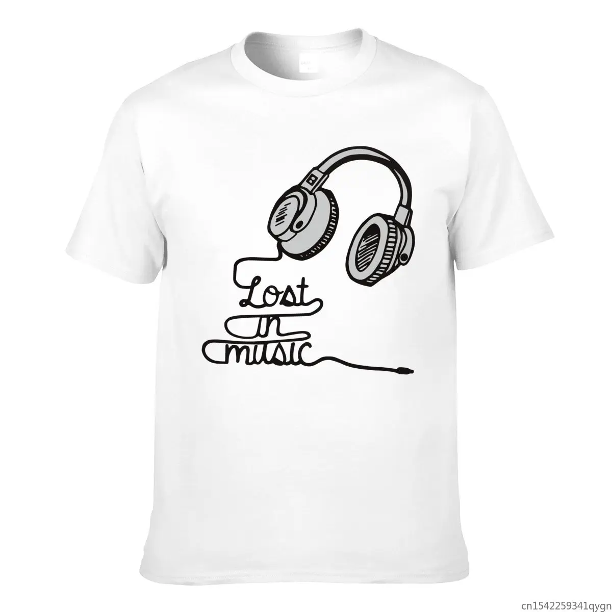 

Funny Lost In Music Design Shirt Men's Short Sleeve T-shirt Unisex Tee