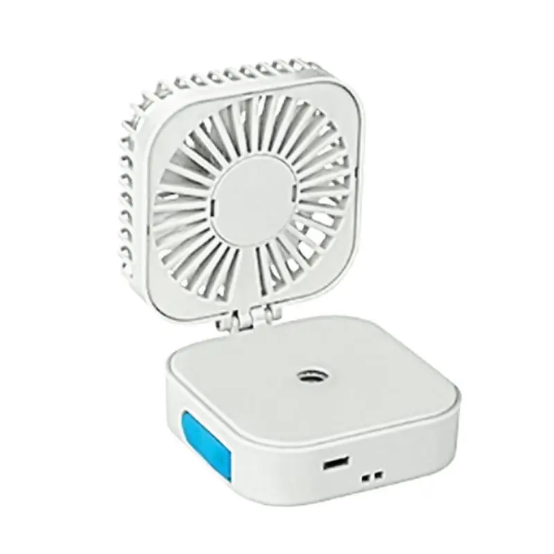 

CPDD Portable Mini USB Desktop Fan Humidifier 180° Rotation Adjustable Cooling Fan for Office Household