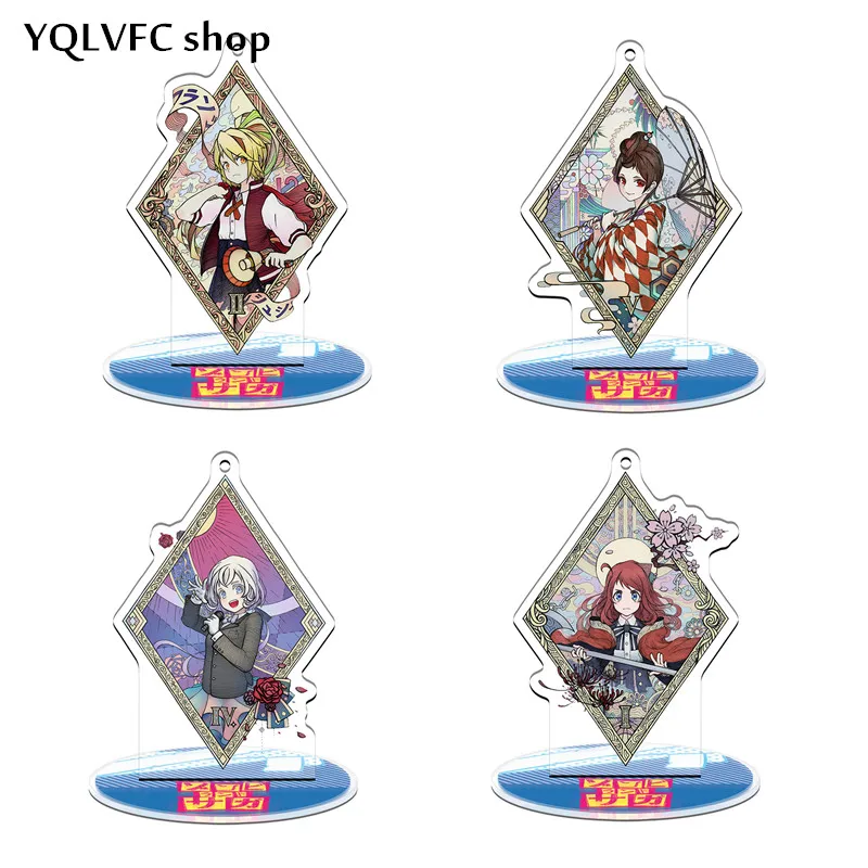

Anime ZOMBIE LAND SAGA 2 Minamoto Sakura Konno Junko Mizuno Ai Q Version Acrylic Stand Model Plate Desktop Toy Keychain Pendant