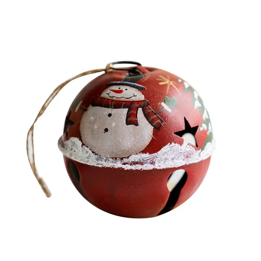 

Portable Convenient Wide Application Visual Effect Hanging Holiday Decor Metal Christmas Bell Ornament Beautiful for Home