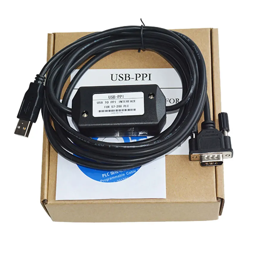 ПЛК кабель USB-PPI ПЛК кабель для программирования ПК USB к RS485 адаптер для S7-200 ПЛК S7 200 USB PPI кабель