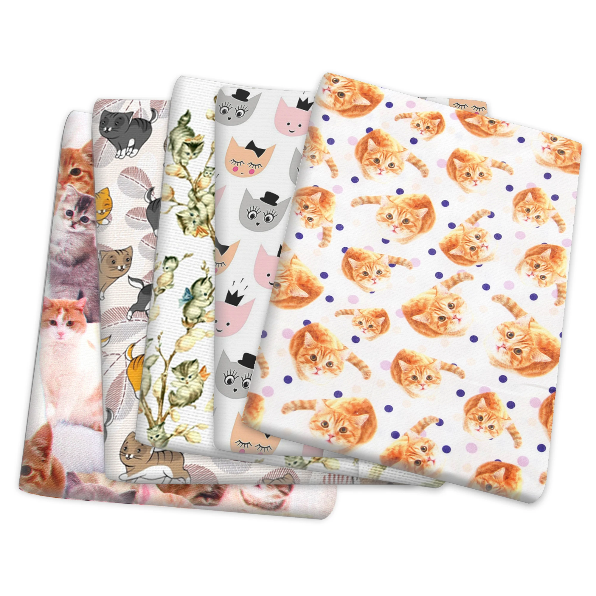 Кошка Животные полиэстер хлопок лоскутное шитье стеганые ткани рукоделие