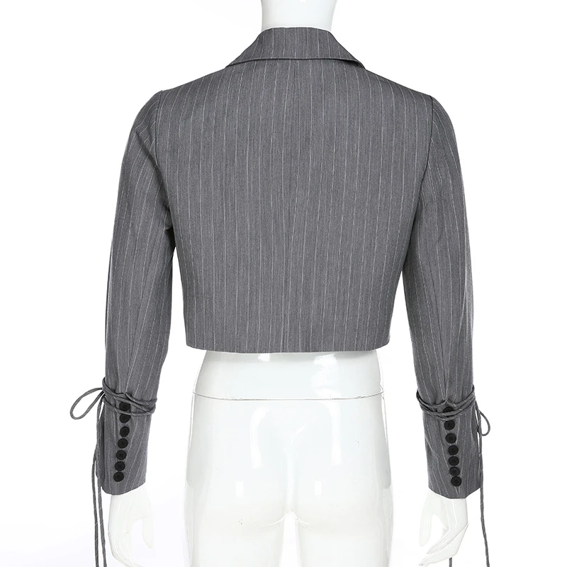 2019 Демисезонный взрыв моды новые ритме уличной в полоску короткие костюм