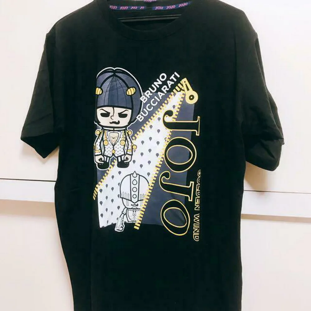 Jojo'S причудливые Приключения Золотой ветер пансон работает футболки Бруно L