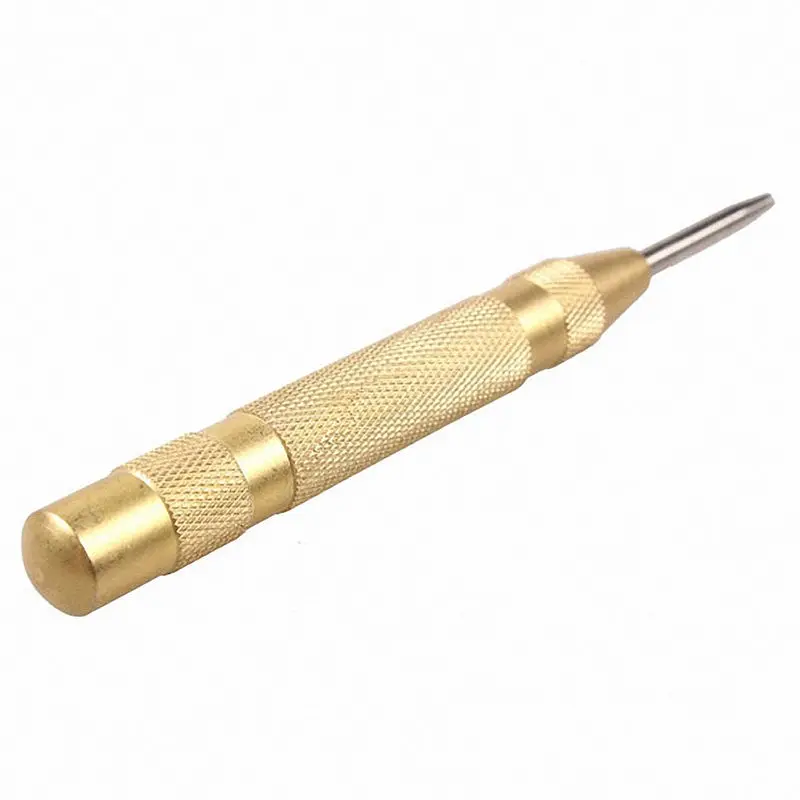 

5'' Automatic Center Pin Punch Strike Spring Loaded Marking Holes Tool Anti-Slip