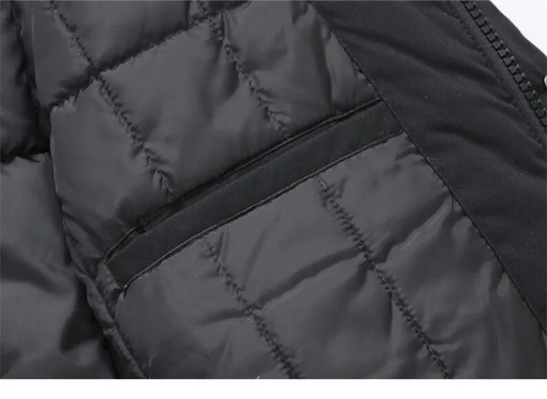 

2021 Winter Jackets Men Fur Warm Thick down Cotton Multi-pocket Hooded Parkas Mens Business Casual Fashion Warm Coats Overcoat