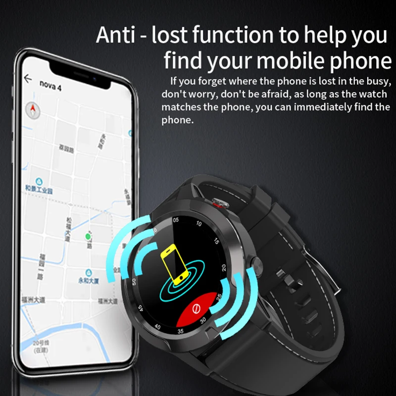 Многофункциональные часы лица Смарт GPS Компас GSM Часы с сим картой кровяное