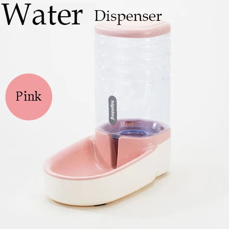 Pink Water Dispenser 3.8л автоматическая кормушка для домашних животных большая емкость диспенсер для воды для собак кошек поилка миска для воды для собак бутылка для воды для кошек миски - Цвет: Pink Water Dispenser