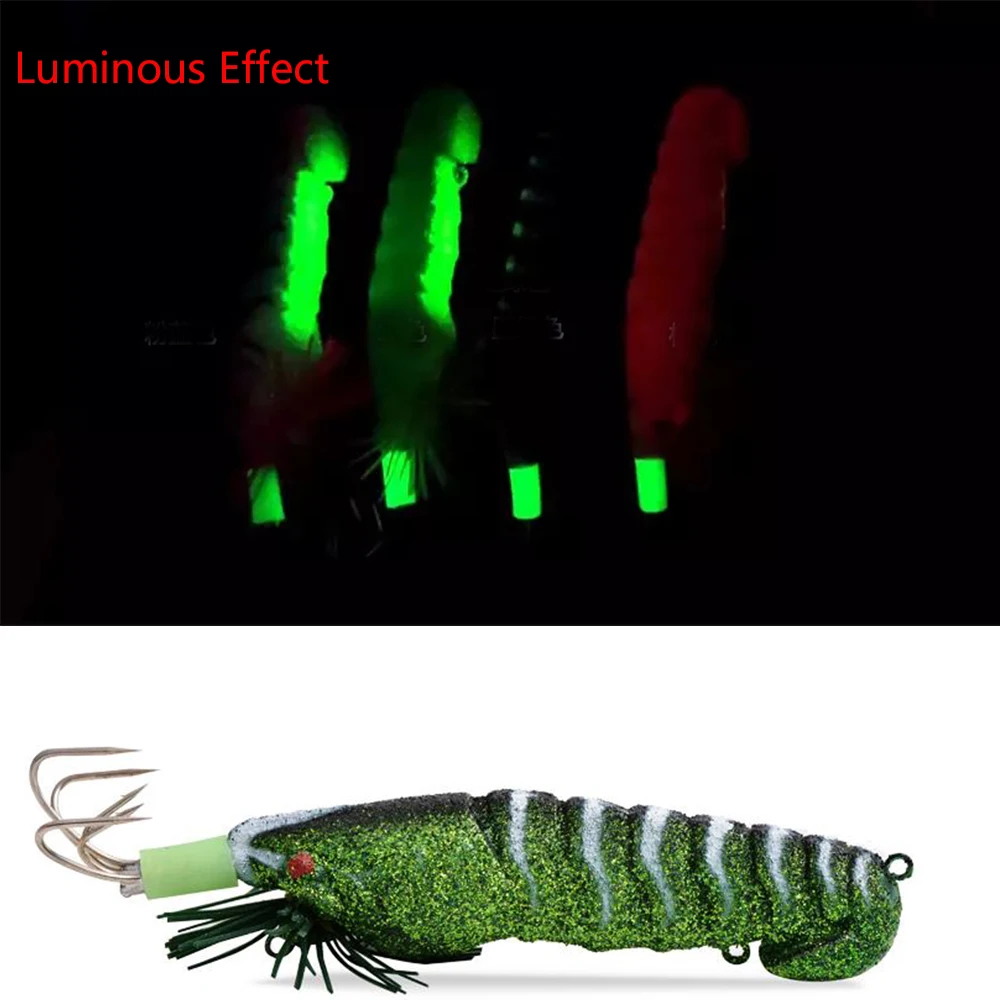 Новые искусственные деревянные креветки со звуком Реалистичная имитация