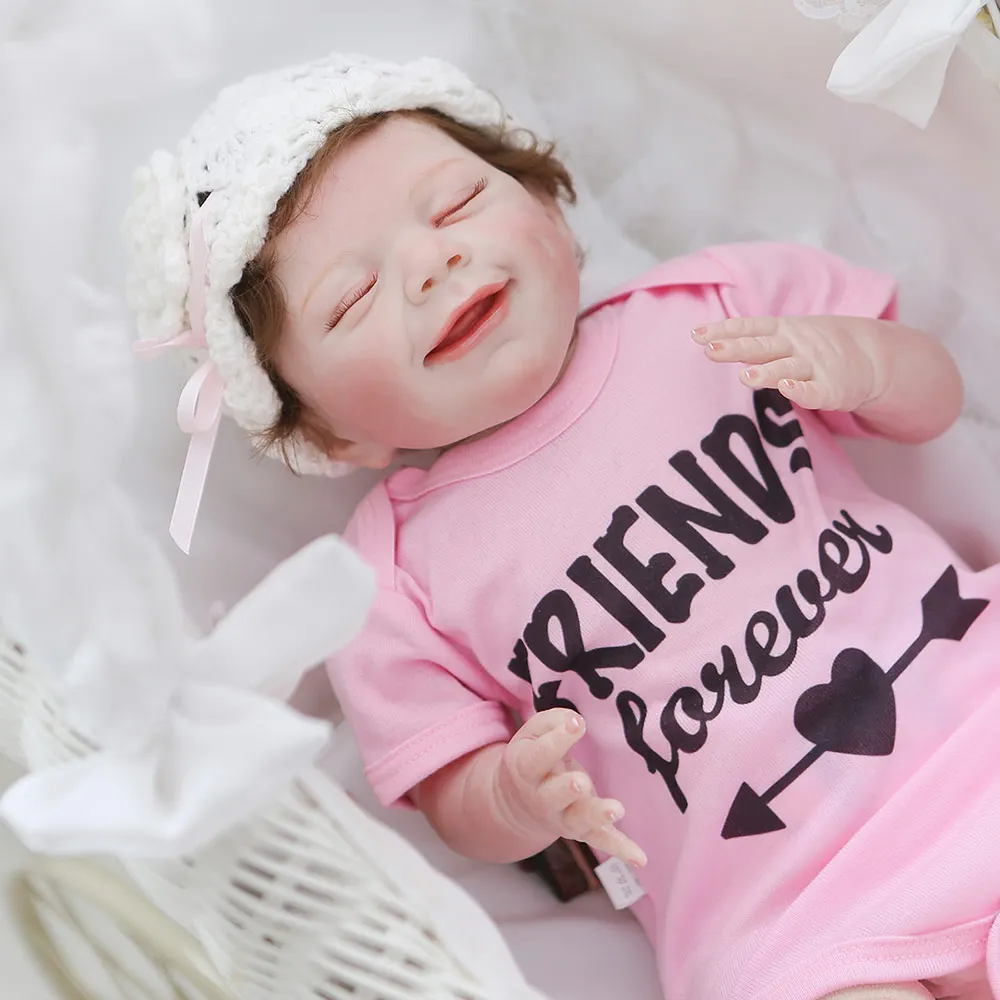 

Baby Doll Reborn Toddler Soft Vinyl Silicone Reborn Baby Doll Soft Body Lifelike Christmas Surprising Girl Gifts Doll