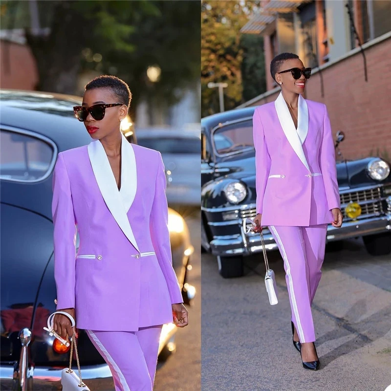 

Ladies new spring and autumn casual two-piece suit jacket suit pants banquet office formal wear women