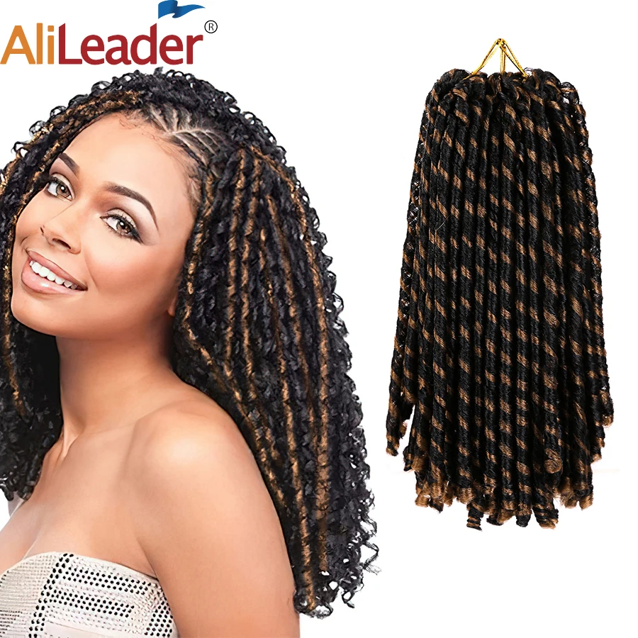 

New Short Soft Dreadlocks Crochet Braids 6 Colors Synthetic Goddess Faux Locs For Women Quality African Braiding Hair Extensions