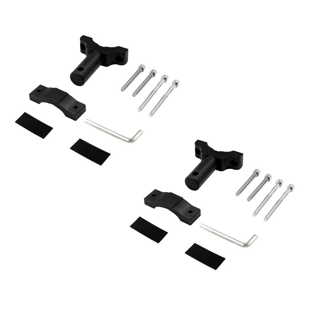 

1pair Spotlight Mount Aluminum Alloy Expand Durable Motorcycle Headlight Bracket Shock Absorption Fixed Screw Hole Tube Clamp