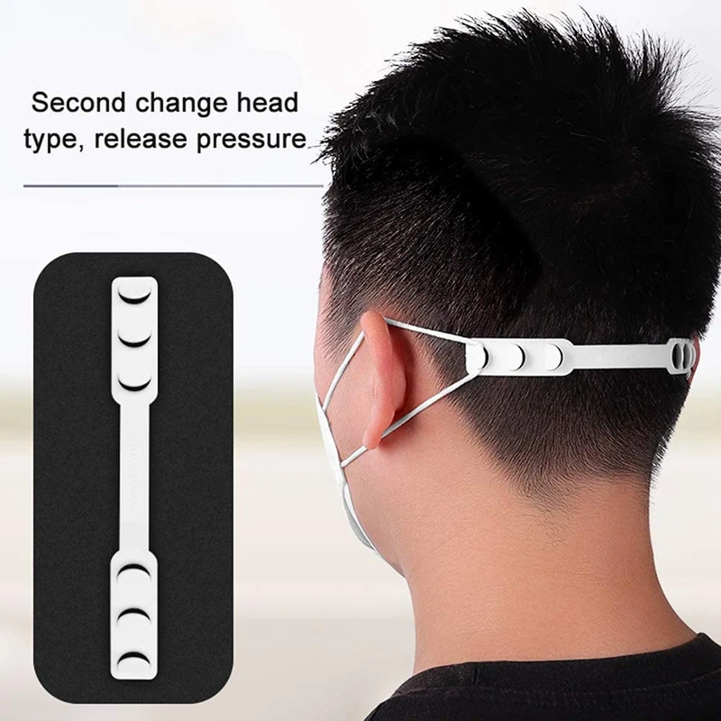 

Hot TTKK 20 Pcs Ear Hook Ear Protector Adjustable Extend the Buckle Non-Slip Relax Ears Adult & Kids Universal