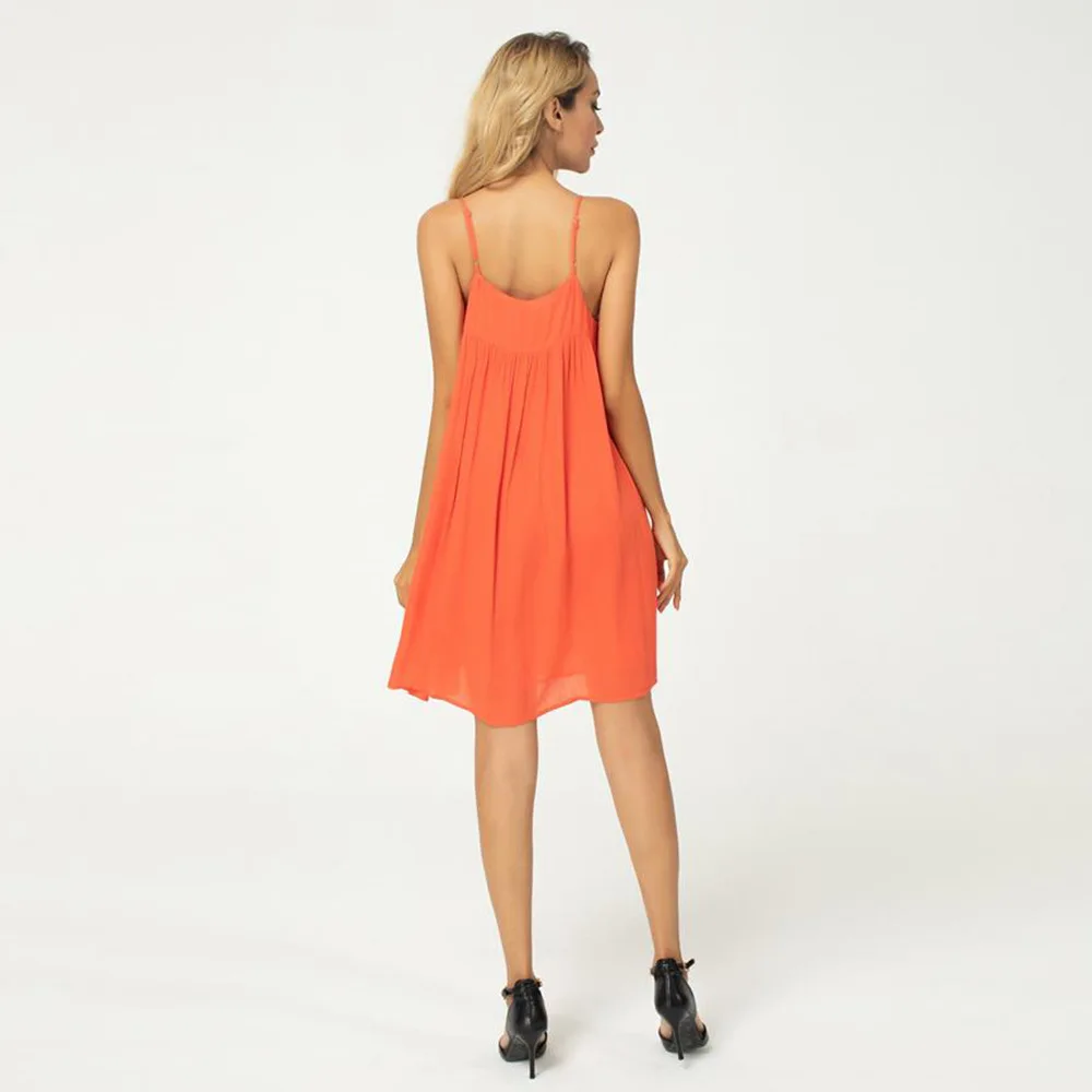 Стильное летнее платье 2020 элегантное плиссированное платье-топ свободное без