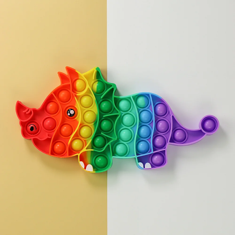 

Радужная игрушка-антистресс Triceratops, игрушка-антистресс для детей
