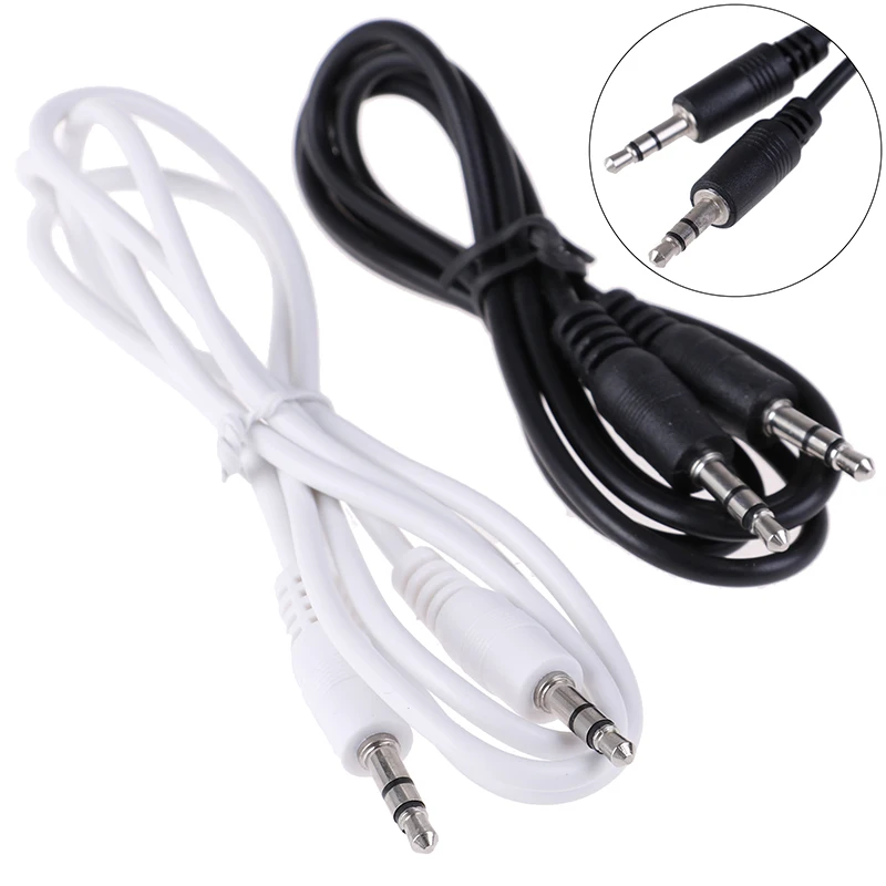 

1Pc 3.5mm Jack male to male car aux auxiliary cord stereo audio cable 1m