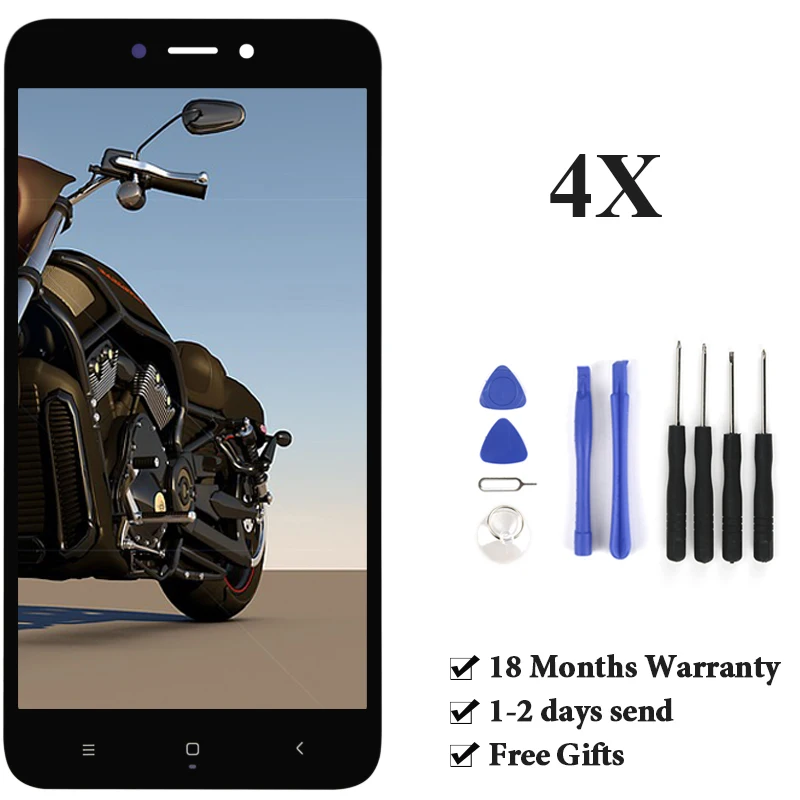 1 шт. 100% протестированный 5 дюймовый ЖК экран для Redmi 4X дисплей высокого качества
